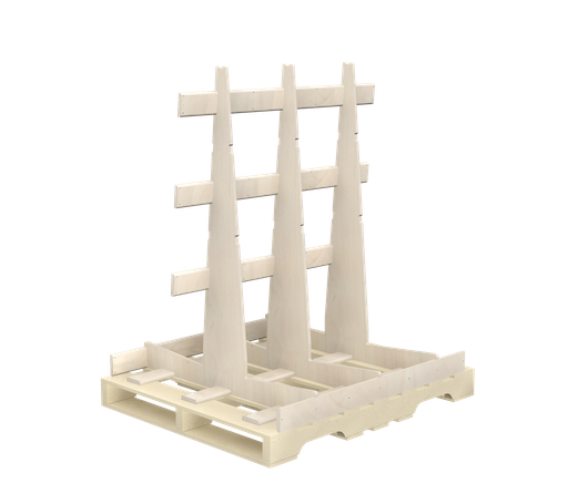 [SGP100.8.110/3.US] Pallet Transport Rack SGP100.110 (Extensive Use, 3 Montantes)