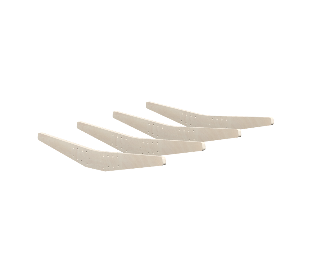 Cantilever bracket set of 4